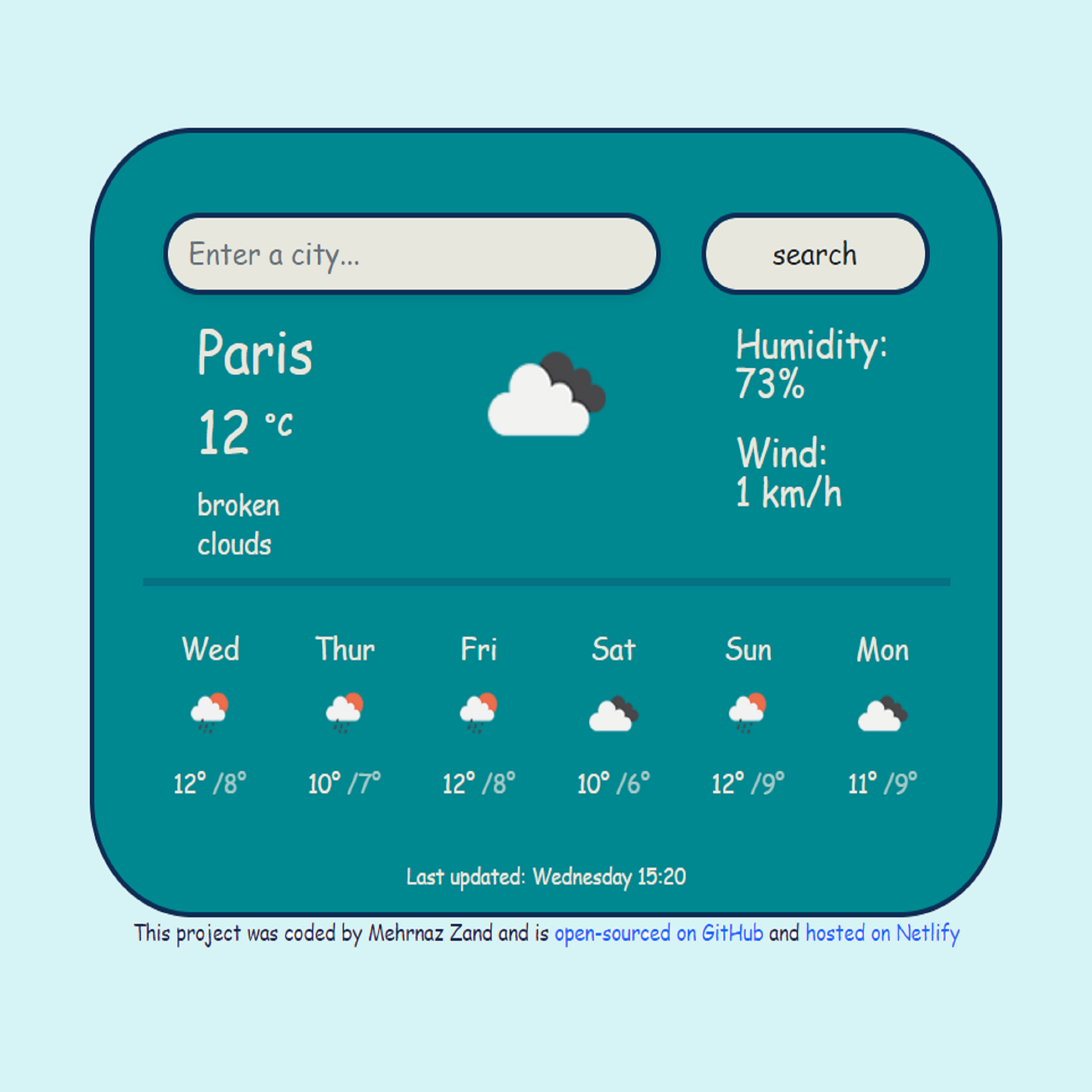 Weather App preview